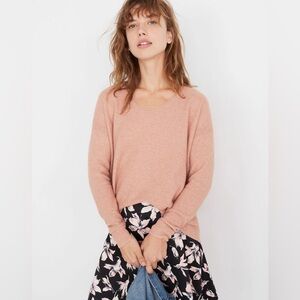 Madewell Kimball Pullover Rose Pink Sweater